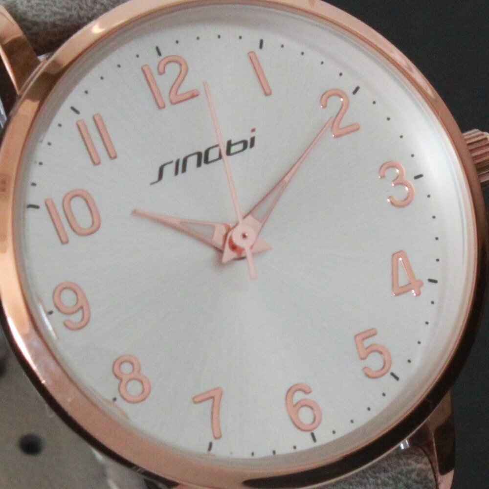 Ladies Easy Reader Dress Watch Silver Sunburst Dial Rose Gold-toned Case 30mm - Picture 12 of 13